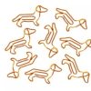 Hash Teckel Teckel Paperclips | Goud | Set Van 10