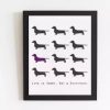 Hash Teckel Dachshund Poster & Lijst | Life Is Short