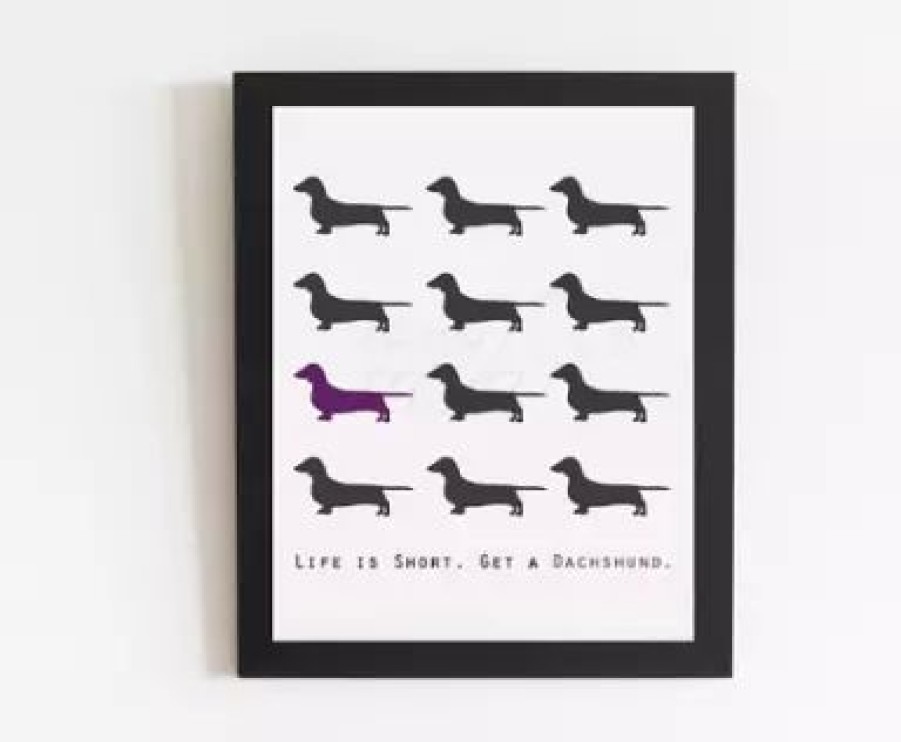 Hash Teckel Dachshund Poster & Lijst | Life Is Short